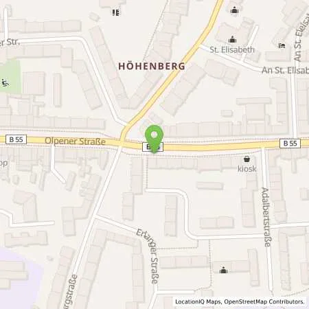 Standortübersicht der Tankstelle Rheinenergie AG in 51103 Köln