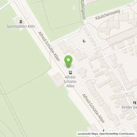 Standortübersicht der Tankstelle Rheinenergie AG in 51105 Köln