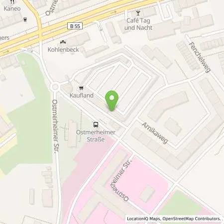 Standortübersicht der Tankstelle Kaufland Dienstleistung GmbH & Co. KG in 51109 Köln (Merheim)