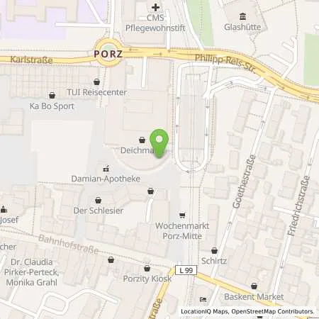 Standortübersicht der Tankstelle APCOA PARKING Deutschland GmbH in 51143 Köln