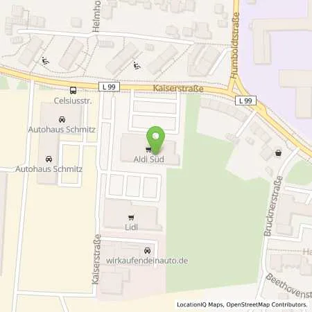 Standortübersicht der Tankstelle ALDI SÜD in 51145 Köln