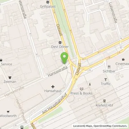 Standortübersicht der Tankstelle SWK ENERGIE GmbH in 47798 Krefeld