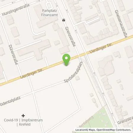 Standortübersicht der Tankstelle SWK ENERGIE GmbH in 47799 Krefeld