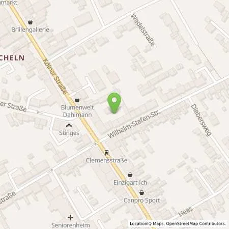 Standortübersicht der Tankstelle SWK ENERGIE GmbH in 47807 Krefeld