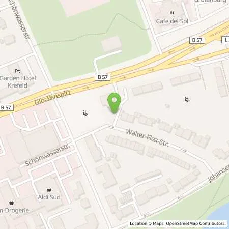 Standortübersicht der Tankstelle Stadtwerke Düsseldorf AG in 47809 Krefeld