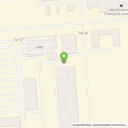 Standortübersicht der Tankstelle Currenta GmbH & Co. OHG in 51373 Leverkusen