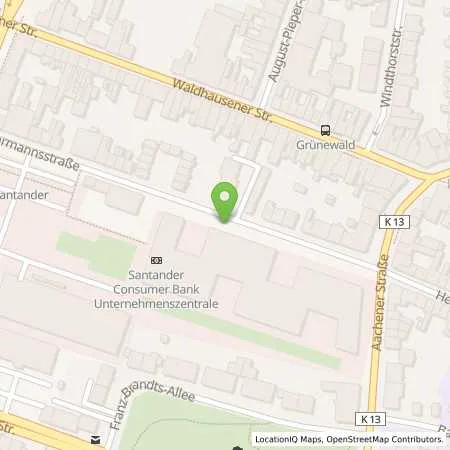 Standortübersicht der Tankstelle innogy eMobility Solutions GmbH in 41061 Mönchengladbach