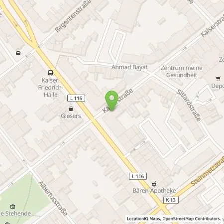 Standortübersicht der Tankstelle innogy eMobility Solutions GmbH in 41061 Mönchengladbach