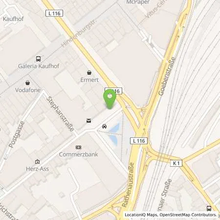 Standortübersicht der Tankstelle NEW Niederrhein Energie und Wasser GmbH in 41061 Mönchengladbach