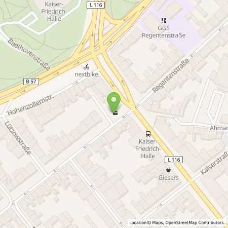 Standortübersicht der Tankstelle NEW Niederrhein Energie und Wasser GmbH in 41061 Mönchengladbach