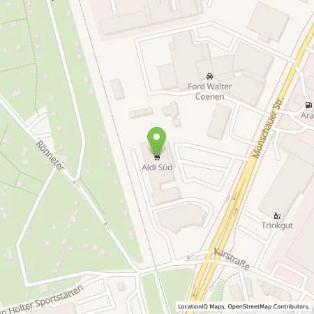 Standortübersicht der Tankstelle ALDI SÜD in 41068 Mönchengladbach