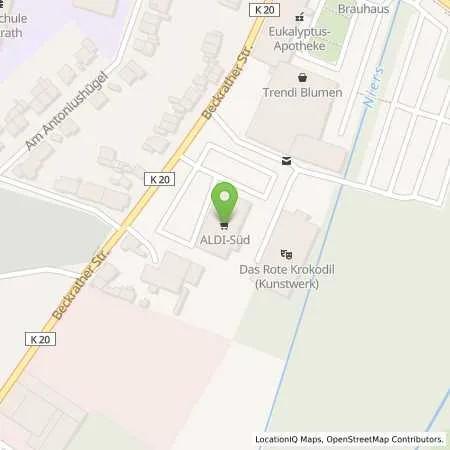 Standortübersicht der Tankstelle ALDI SÜD in 41189 Mönchengladbach