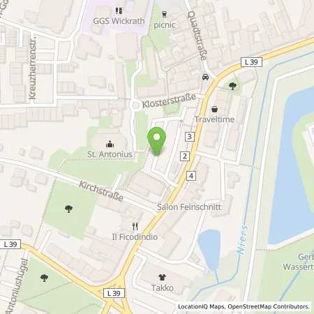 Standortübersicht der Tankstelle NEW AG in 41189 Mönchengladbach