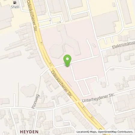 Standortübersicht der Tankstelle NEW AG in 41236 Mönchengladbach