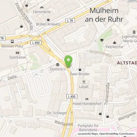 Standortübersicht der Tankstelle innogy eMobility Solutions GmbH in 45468 Mülheim an der Ruhr