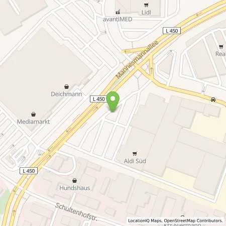 Standortübersicht der Tankstelle ALDI SÜD in 45475 Mülheim an der Ruhr