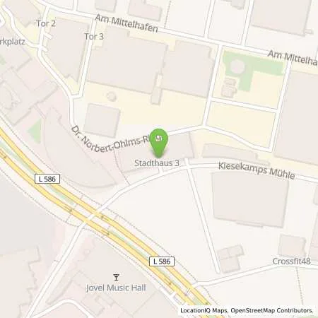 Standortübersicht der Tankstelle Stadtwerke Münster GmbH in 48155 Münster