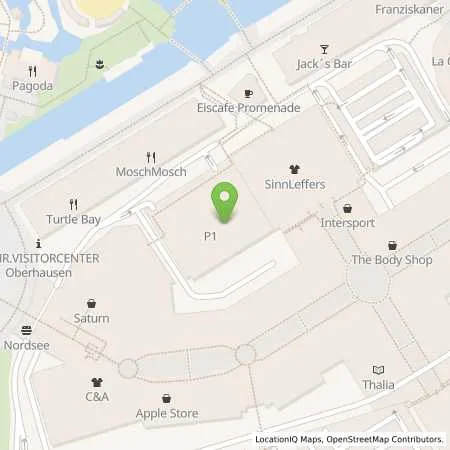 Standortübersicht der Tankstelle Energieversorgung Oberhausen AG in 46047 Oberhausen