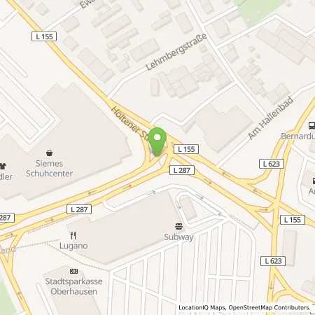 Standortübersicht der Tankstelle Energieversorgung Oberhausen AG in 46145 Oberhausen