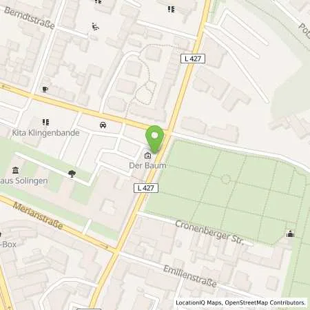 Standortübersicht der Tankstelle Stadtwerke Solingen GmbH in 42651 Solingen