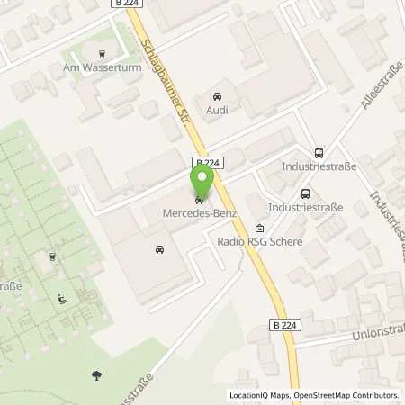 Standortübersicht der Tankstelle Mercedes- Benz AG - Niederlassung Wuppertal/Solingen/Remscheid in 42653 Solingen