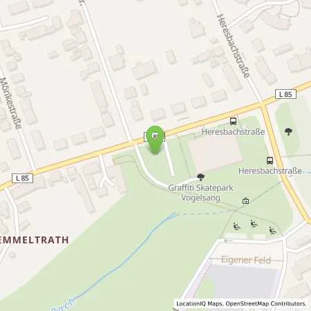 Standortübersicht der Tankstelle Stadtwerke Solingen GmbH in 42719 Solingen