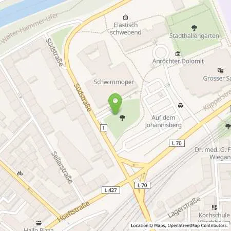 Standortübersicht der Tankstelle WSW Energie & Wasser AG in 42117 Wuppertal