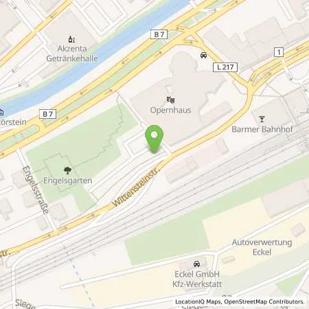 Standortübersicht der Tankstelle WSW Energie & Wasser AG in 42281 Wuppertal