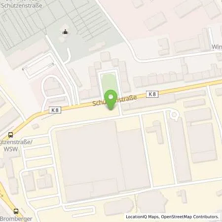 Standortübersicht der Tankstelle WSW Energie & Wasser AG in 42281 Wuppertal