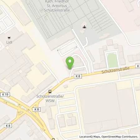 Standortübersicht der Tankstelle EnBW mobility+ AG und Co.KG in 42881 Wuppertal