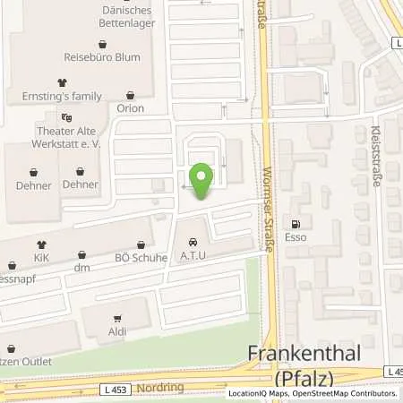 Standortübersicht der Tankstelle Allego GmbH in 67227 Frankenthal