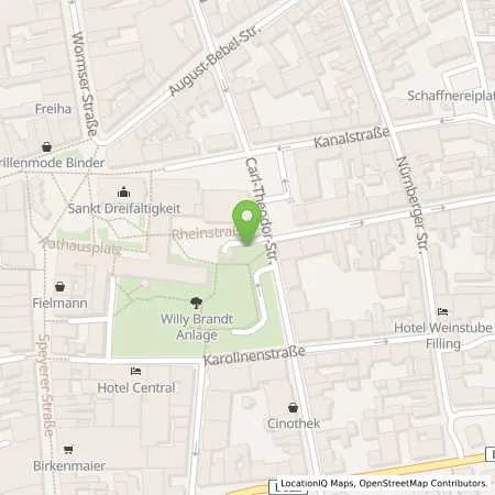 Standortübersicht der Tankstelle Stadtwerke Frankenthal GmbH in 67227 Frankenthal