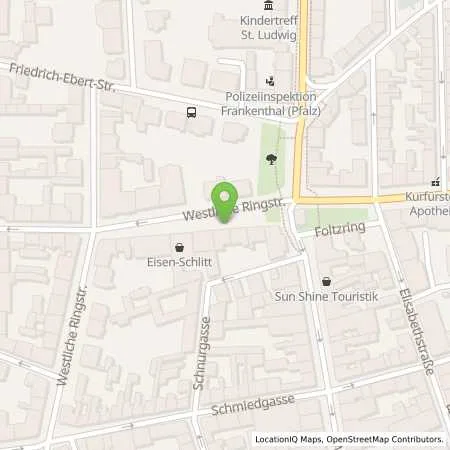 Standortübersicht der Tankstelle Stadtwerke Frankenthal GmbH in 67227 Frankenthal (Pfalz)