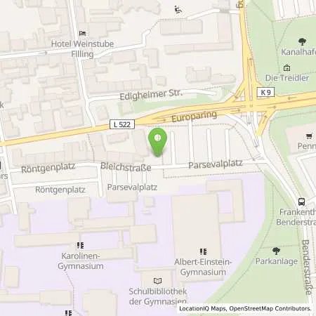 Standortübersicht der Tankstelle Stadtwerke Frankenthal GmbH in 67227 Frankenthal (Pfalz)