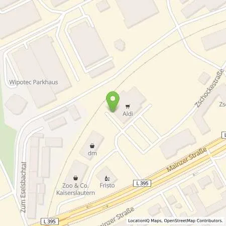 Standortübersicht der Tankstelle ALDI SÜD in 67657 Kaiserslautern