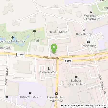 Standortübersicht der Tankstelle Pfalzwerke AG in 67657 Kaiserslautern