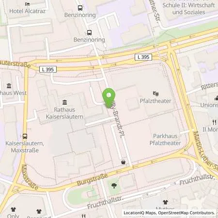 Standortübersicht der Tankstelle SWK Stadtwerke Kaiserslautern Versorgungs-AG in 67657 Kaiserslautern