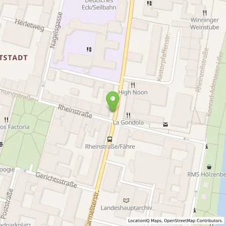 Standortübersicht der Tankstelle Energieversorgung Mittelrhein AG in 56068 Koblenz