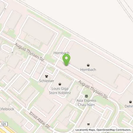 Standortübersicht der Tankstelle Pfalzwerke AG in 56070 Koblenz