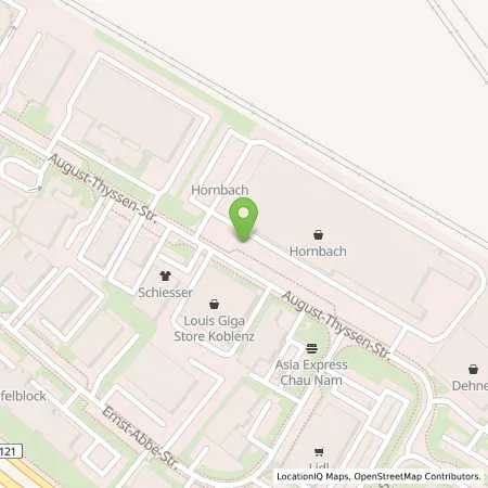 Standortübersicht der Tankstelle Pfalzwerke AG in 56070 Koblenz