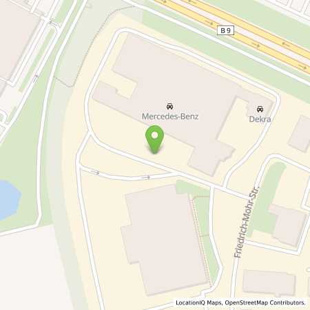 Standortübersicht der Strom (Elektro) Tankstelle: Mercedes- Benz AG - Niederlassung Koblenz in 56070, Koblenz