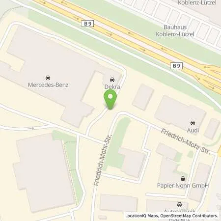 Standortübersicht der Tankstelle Mercedes- Benz AG - Niederlassung Koblenz in 56070 Koblenz