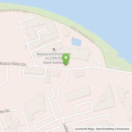 Standortübersicht der Tankstelle Energieversorgung Mittelrhein AG in 56073 Kobklenz