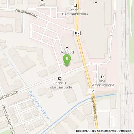 Standortübersicht der Tankstelle ALDI SÜD in 76829 Landau in der Pfalz