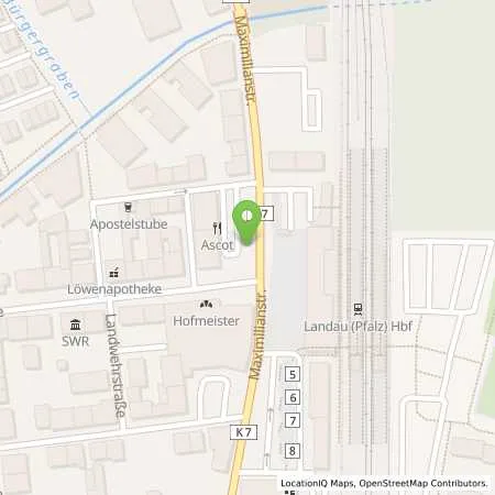 Standortübersicht der Tankstelle EnergieSüdwest AG in 76829 Landau