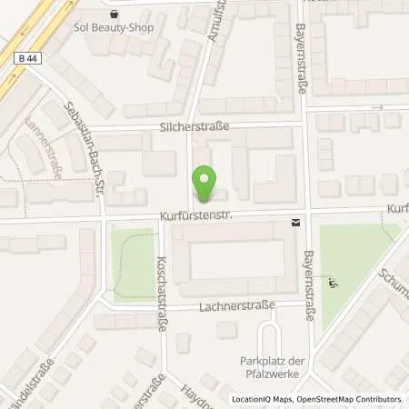 Standortübersicht der Tankstelle Pfalzwerke AG in 67061 Ludwigshafen