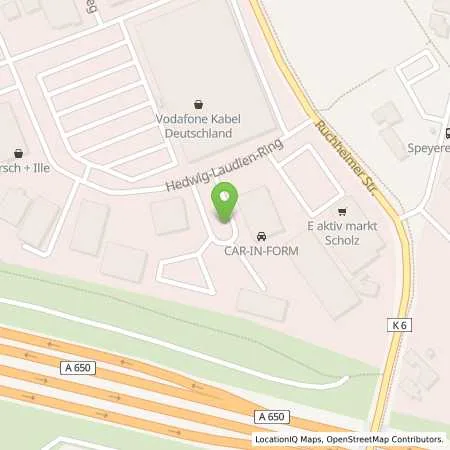 Standortübersicht der Tankstelle Technische Werke Ludwigshafen AG in 67071 Ludwigshafen