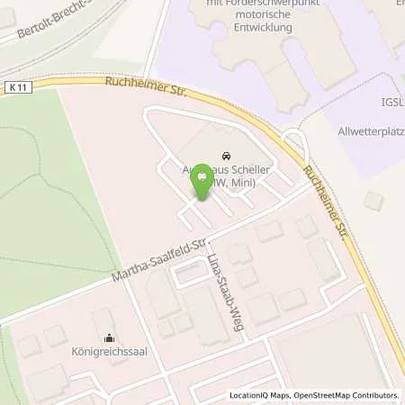 Standortübersicht der Tankstelle Klaus Scheller GmbH in 67071 Ludwigshafen