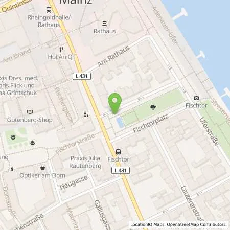 Standortübersicht der Tankstelle Mainzer Stadtwerke AG in 55116 Mainz