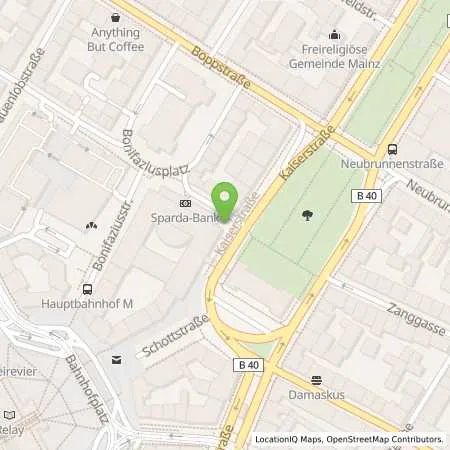 Standortübersicht der Tankstelle Mainzer Stadtwerke AG in 55118 Mainz